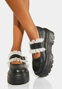 Koi Footwear Platforms Rococco Corsage Platform Mary Janes