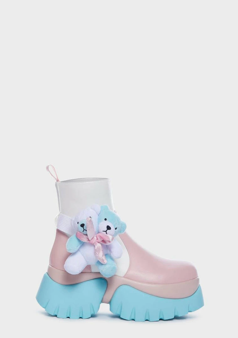 Best Sale ❤️ Koi Footwear Teddy Bear X Melanie Martinez Platform ???? Boots Combat ???? Boots ???? 3 Koi Footwear Teddy Bear X Melanie Martinez Platform Boots Combat Boots