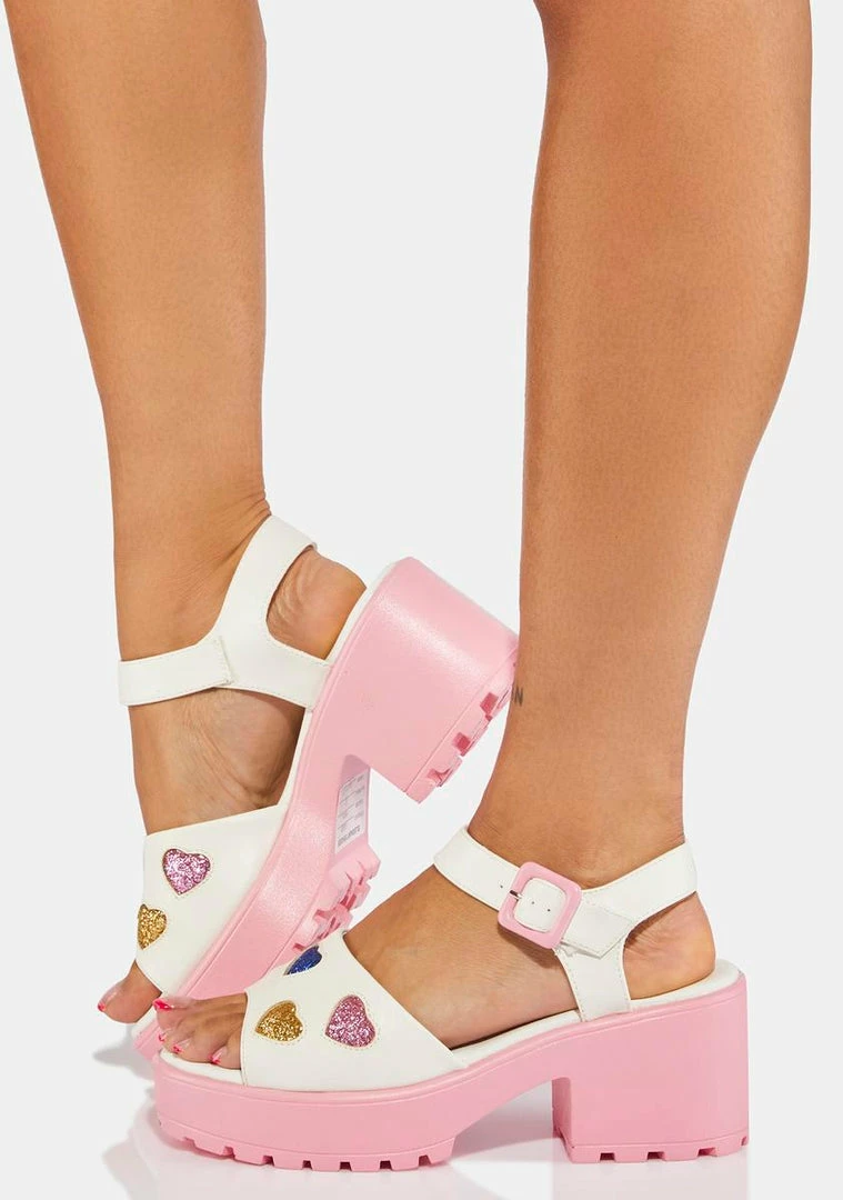 Best deal ???? Koi Footwear Sticky Sweet Heart ???? Sandals ❤️ 3 Koi Footwear Sticky Sweet Heart Sandals
