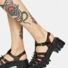 Koi Footwear Slinky Platform Studded Sandals