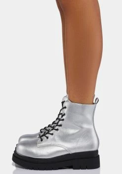 Koi Footwear Silver Morven Ankle Boots