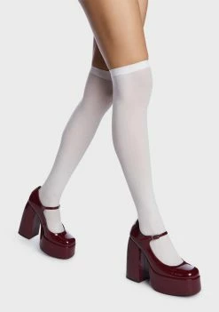 Koi Footwear Mauve Sweet Attitude Platform Heels