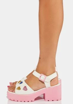 Koi Footwear Sticky Sweet Heart Sandals