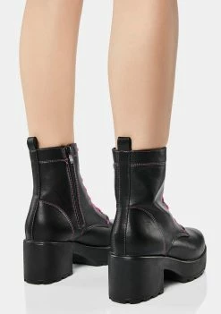 Koi Footwear Kitana Heeled Combat Boots