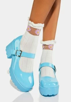 Koi Footwear Babydoll Blue Tira Mary Janes