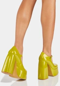 Best Pirce ???? Koi Footwear Lime Sweet Attitude Platform ???? Heels ???? 9 Koi Footwear Lime Sweet Attitude Platform Heels