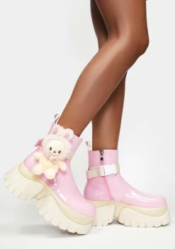 Koi Footwear My Pink Melody Platform Boots Platforms
