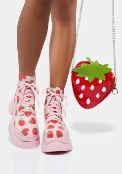 Koi Footwear Strawberry Shortcake Platform Boots