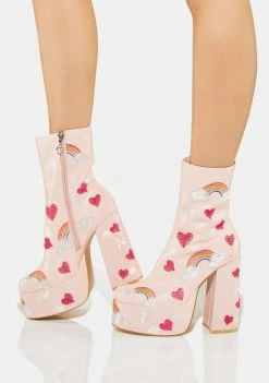 Koi Footwear Shop 34 Koi Footwear Sugar Clouds Platform Boots Heeled Boots