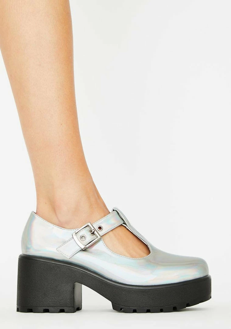Outlet ???? Koi Footwear Platform Mary Janes Sai Holographic Mary Janes ???? 4 Koi Footwear Platform Mary Janes Sai Holographic Mary Janes