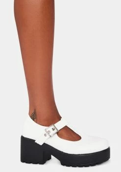 Koi Footwear White Sia Mary Janes