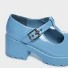 Koi Footwear Blue PVC Sai Mary Janes