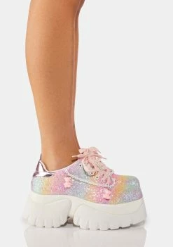 Koi Footwear Pastel Glitter Popping Candy Sneakers