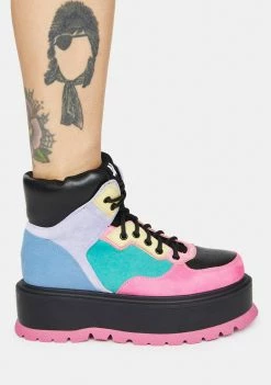 Koi Footwear Black Sumikko Platform Sneakers Platforms