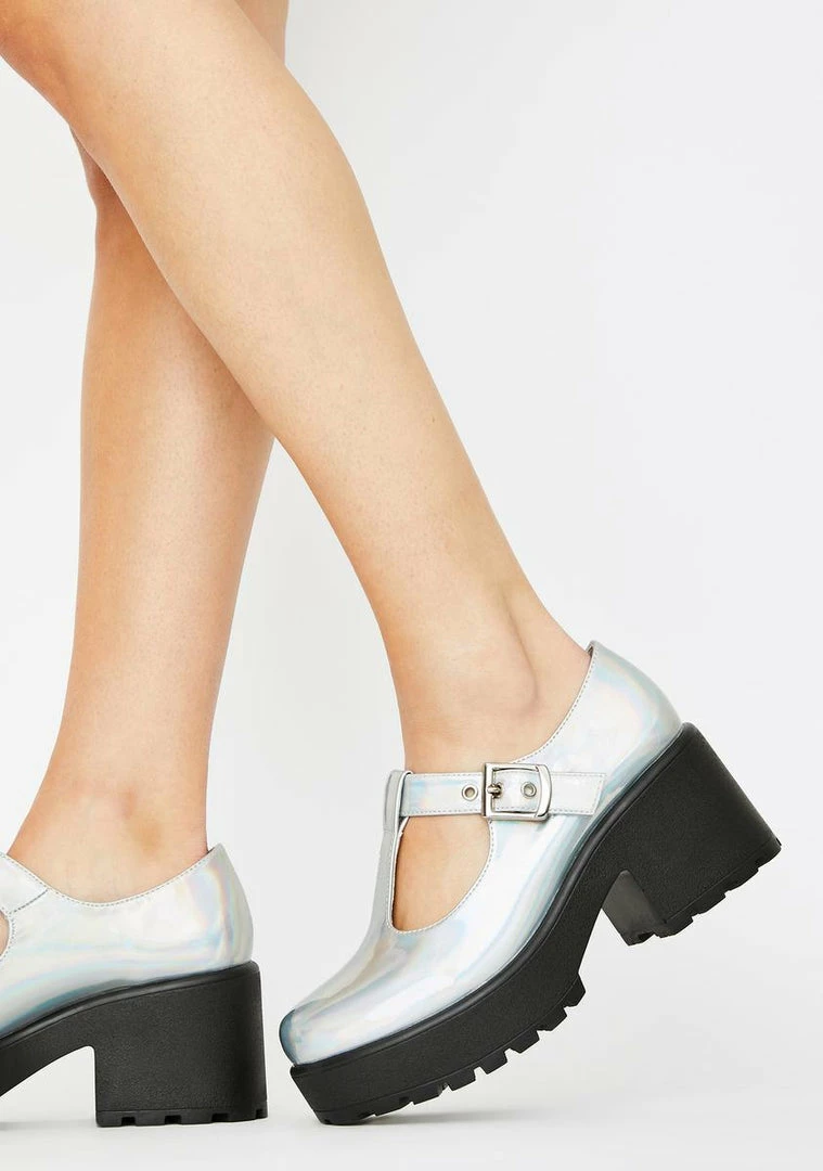 Outlet ???? Koi Footwear Platform Mary Janes Sai Holographic Mary Janes ???? 3 Koi Footwear Platform Mary Janes Sai Holographic Mary Janes