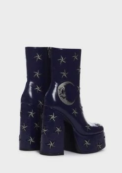 Koi Footwear Platform Boots Dreams Of Mooncraft Heeled Boots