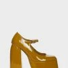 Koi Footwear Honey Mustard Sweet Attitude Platform Heels