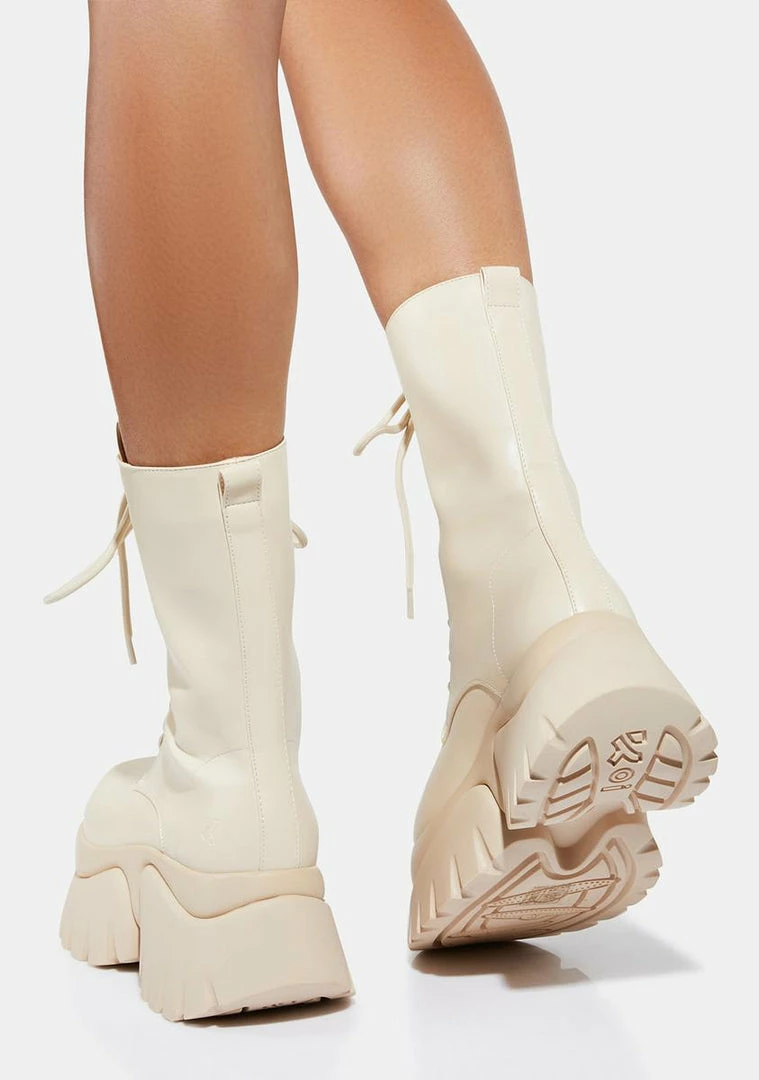 Best Pirce ???? Koi Footwear Cream Costal Cruiser Ankle ???? Boots Platforms ???? 6 Koi Footwear Cream Costal Cruiser Ankle Boots Platforms