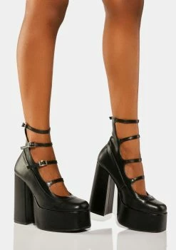Koi Footwear Gurren Strappy Platform Heels Platforms