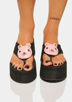 Wholesale ???? Koi Footwear No Cuddles Teddy Flatform ???? Sandals Platforms ???? 7 Koi Footwear No Cuddles Teddy Flatform Sandals Platforms