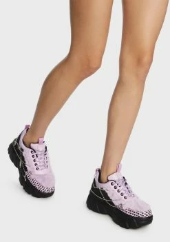Koi Footwear Blackberry Psycho Charm Trainers Platform Sneakers